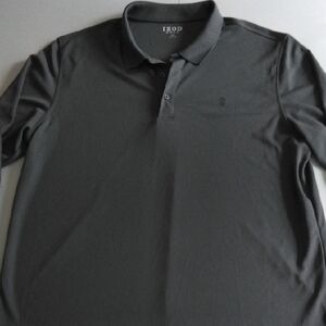 IZOD Men's Charcoal Golf‎ Long Sleeve Polo Shirt